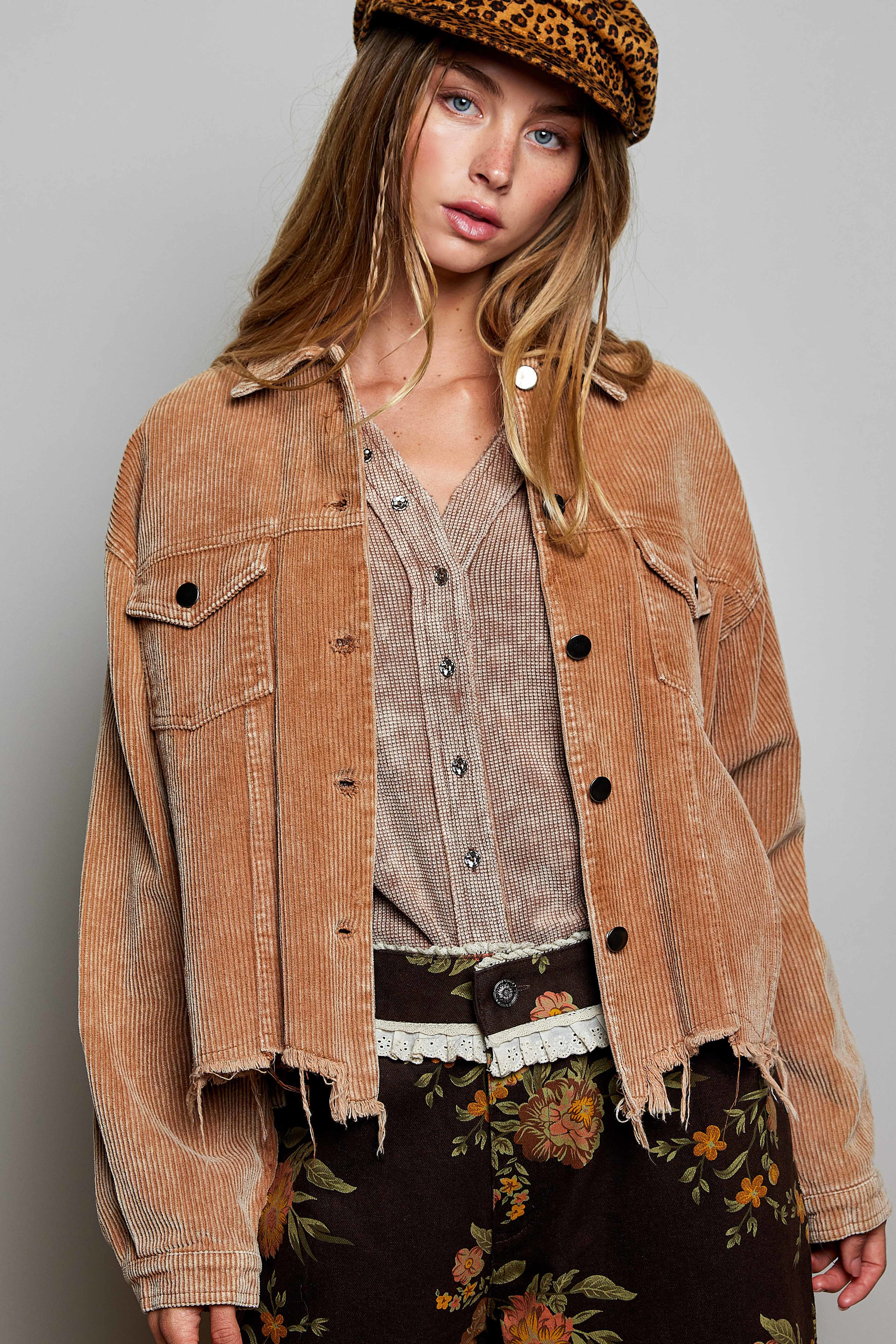Teddy Corduroy Jacket | Women's Teddy Fleece Corduroy Jacket by POL