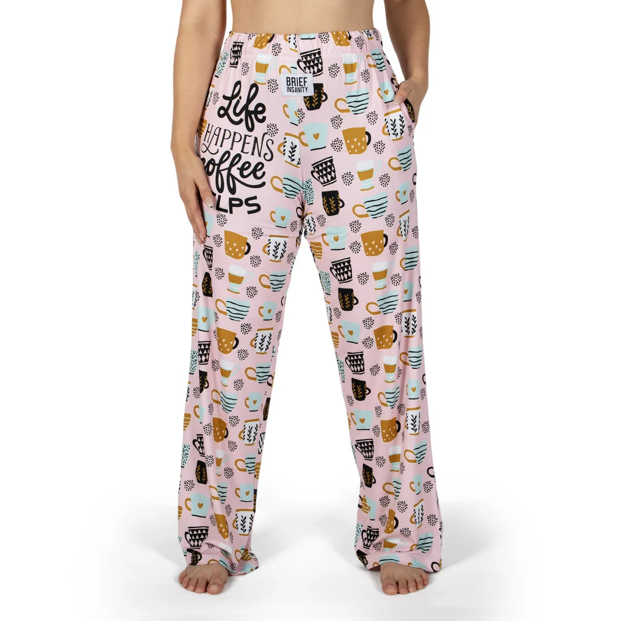 Life Happens Coffee Helps Lounge Pants | Women's Coffee Pajama Pants
