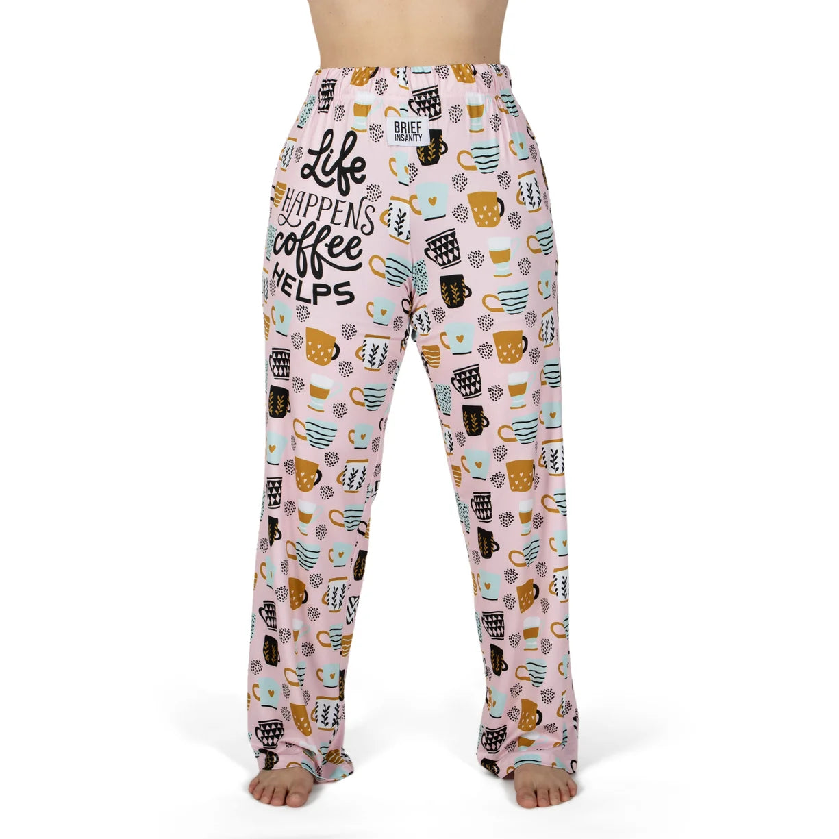 Life Happens Coffee Helps Lounge Pants | Women's Coffee Pajama Pants
