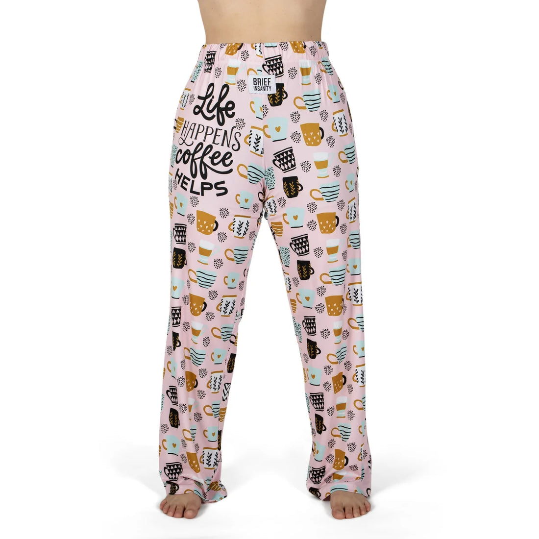 Life Happens Coffee Helps Lounge Pants | Women's Coffee Pajama Pants