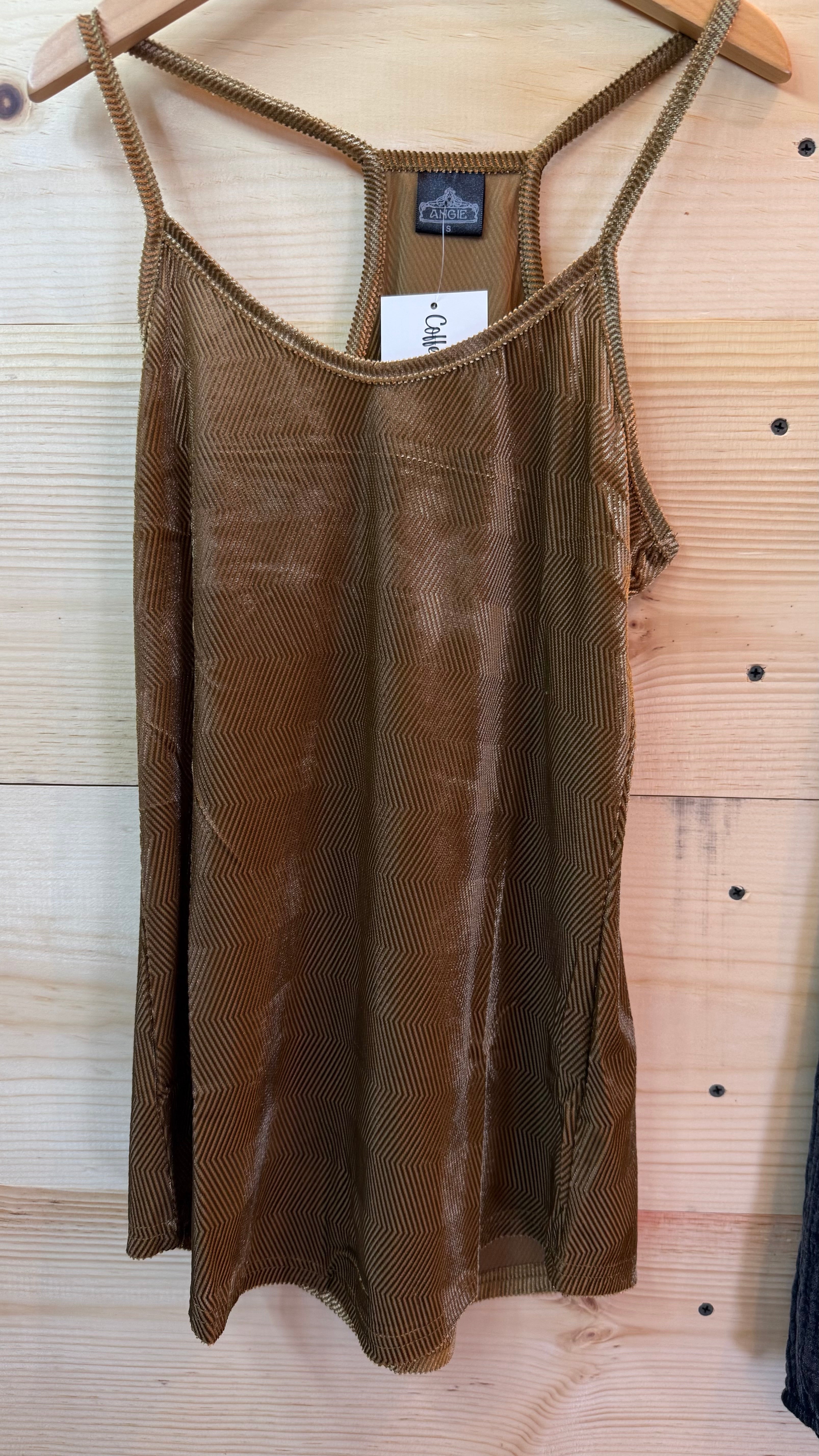 Carmel Wavy Velvet Tank