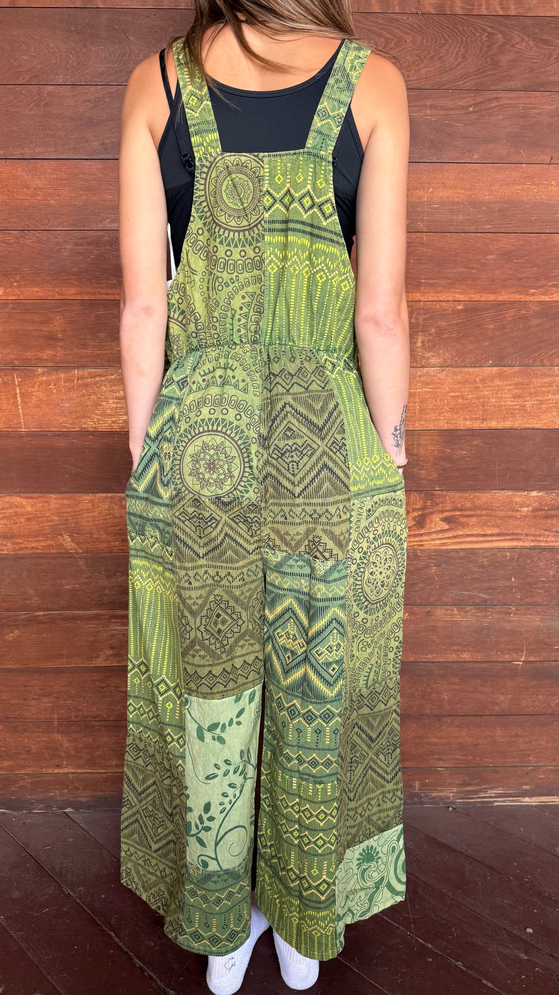Tribal Print Overalls