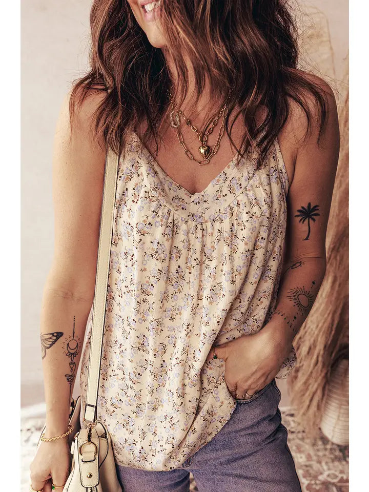 Boho Floral Tank Top