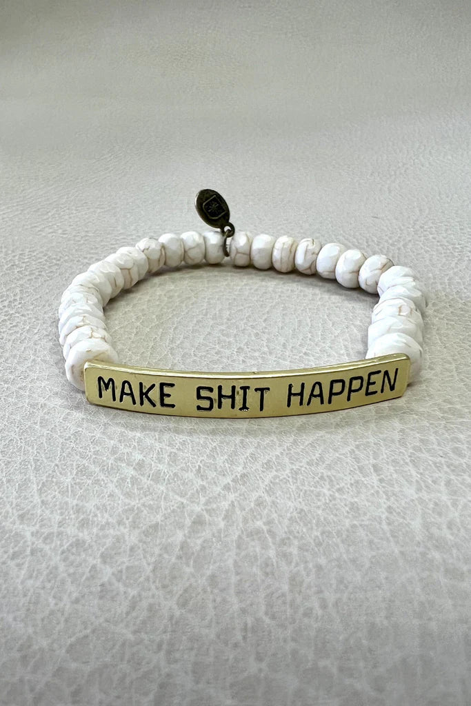 Make Sh*t Happen Gold Bracelet