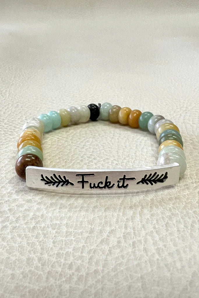 F*ck It Silver Bracelet