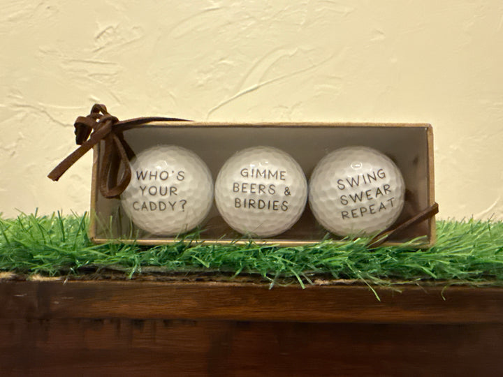 Who's Your Caddy Golf Ball Set