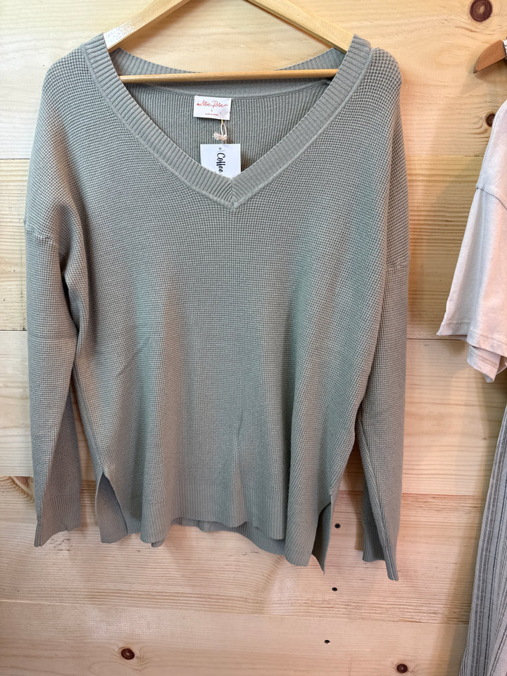 Waffle Knit Sweater