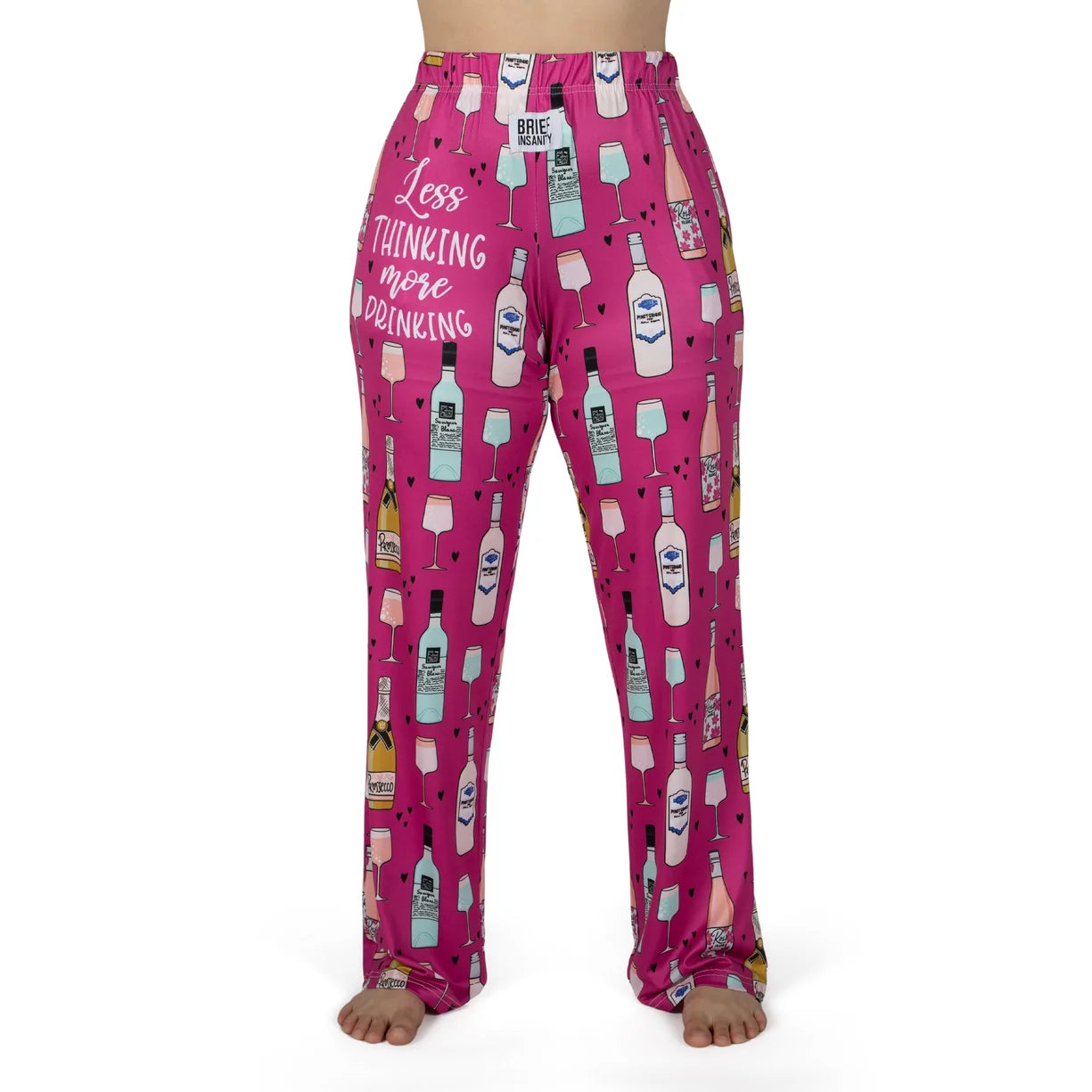Less Thinking More Drinking Lounge Pants | Women's Funny Pajama Pants