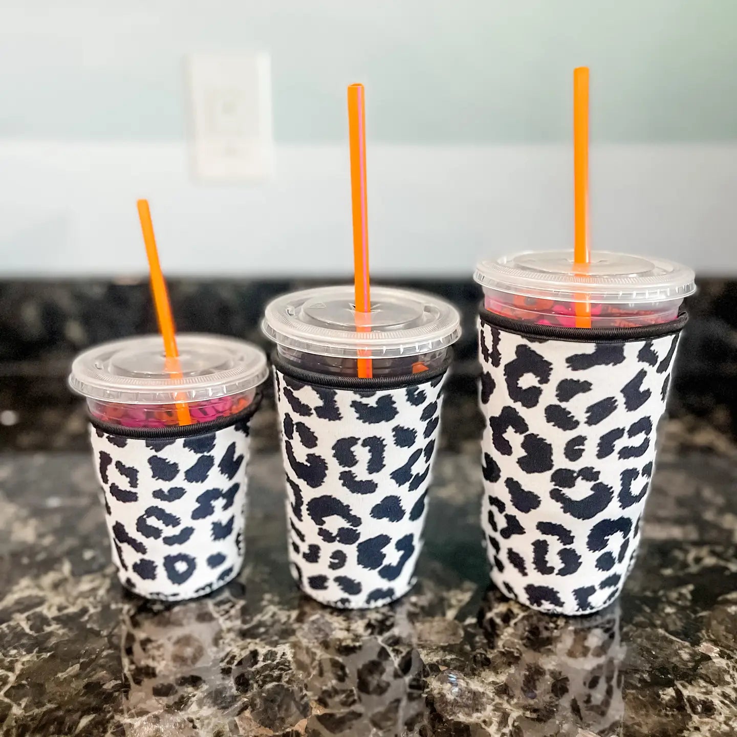 Cheetah Cold Coffee Sleeve