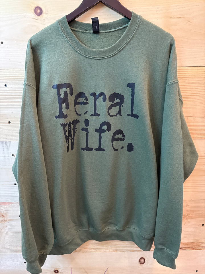 Feral Wife Crewneck Sweatshirt