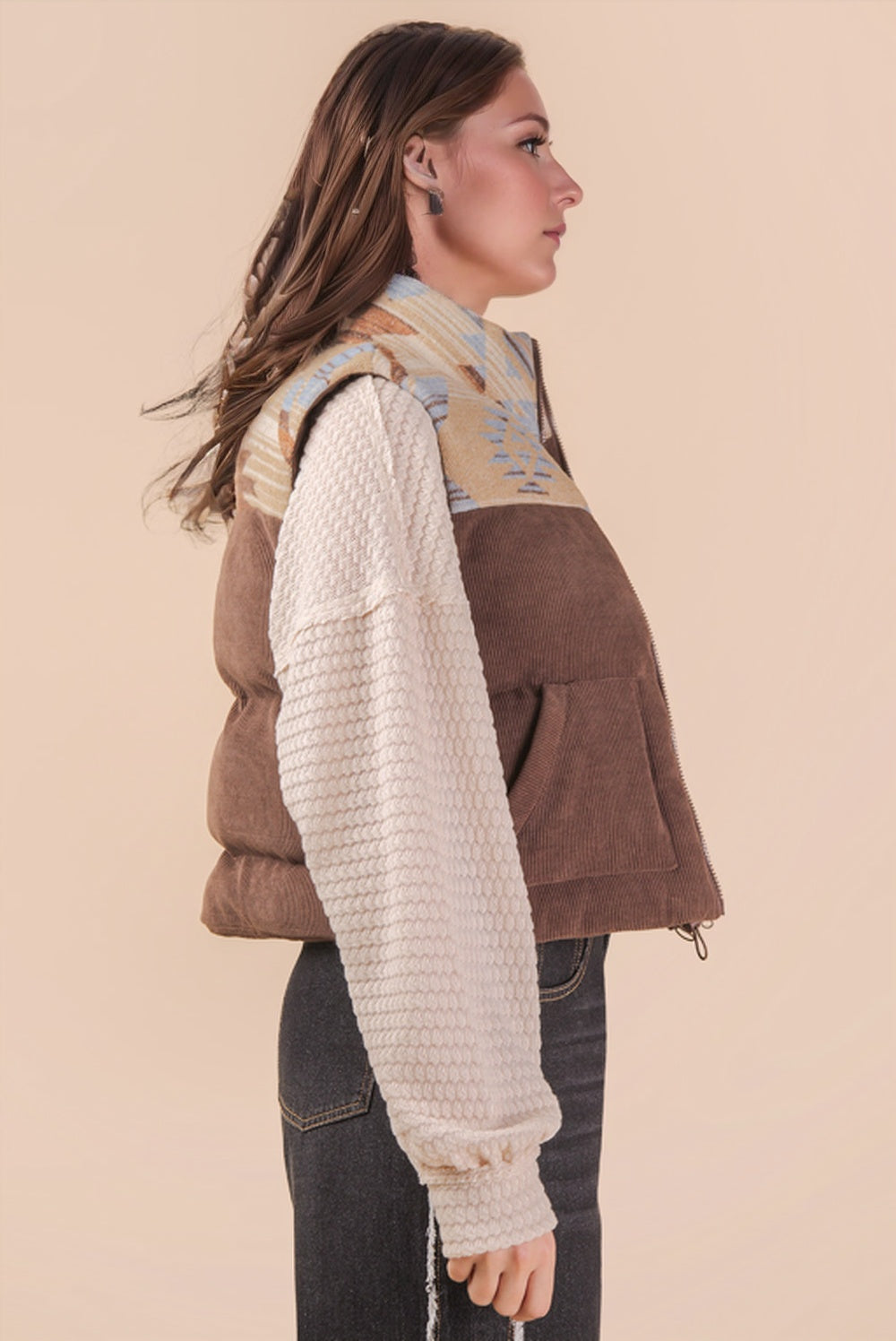 Aztec Cordoroy Vest