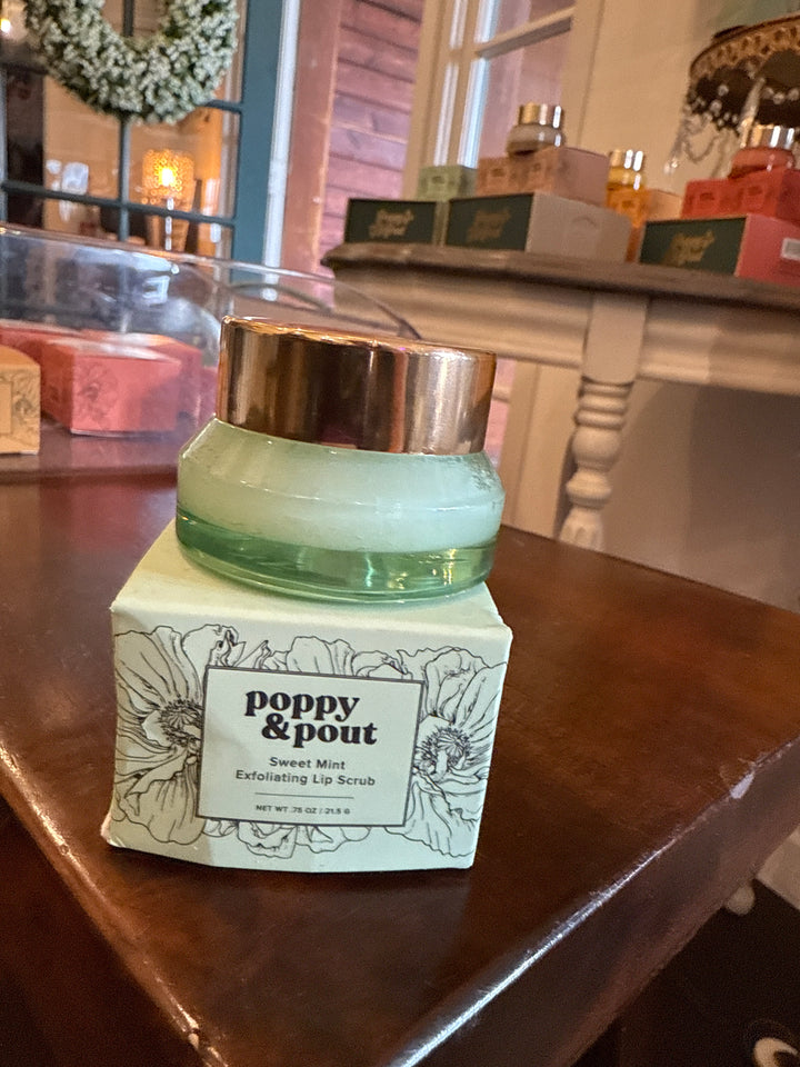 Poppy Pout Sweet Mint Lip Scrub