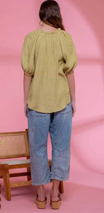 Scrunched Vneck Shirt