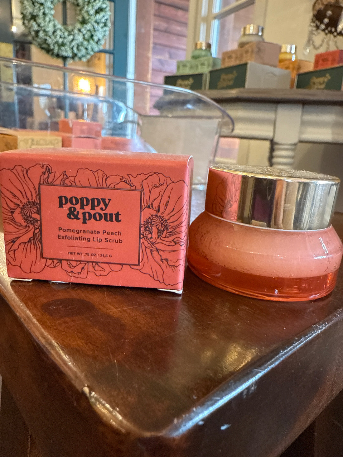 Poppy Pout Pomegranate Lip Scrub