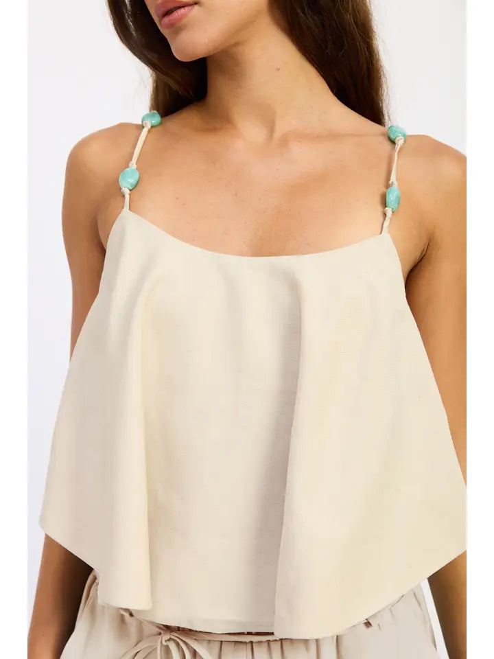 Ocean Breeze Beaded Tank