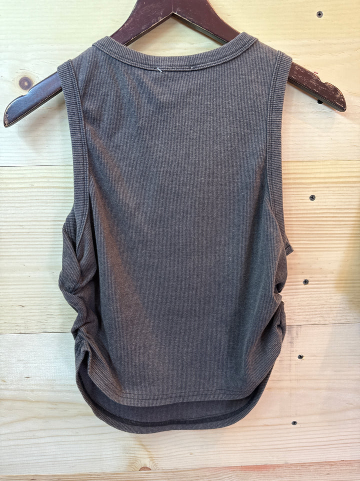Charcoal Cropped Tank