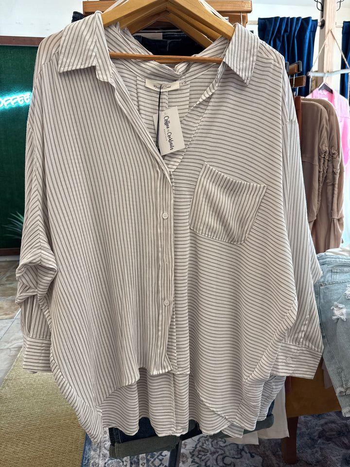 To The Beach Striped Shirt