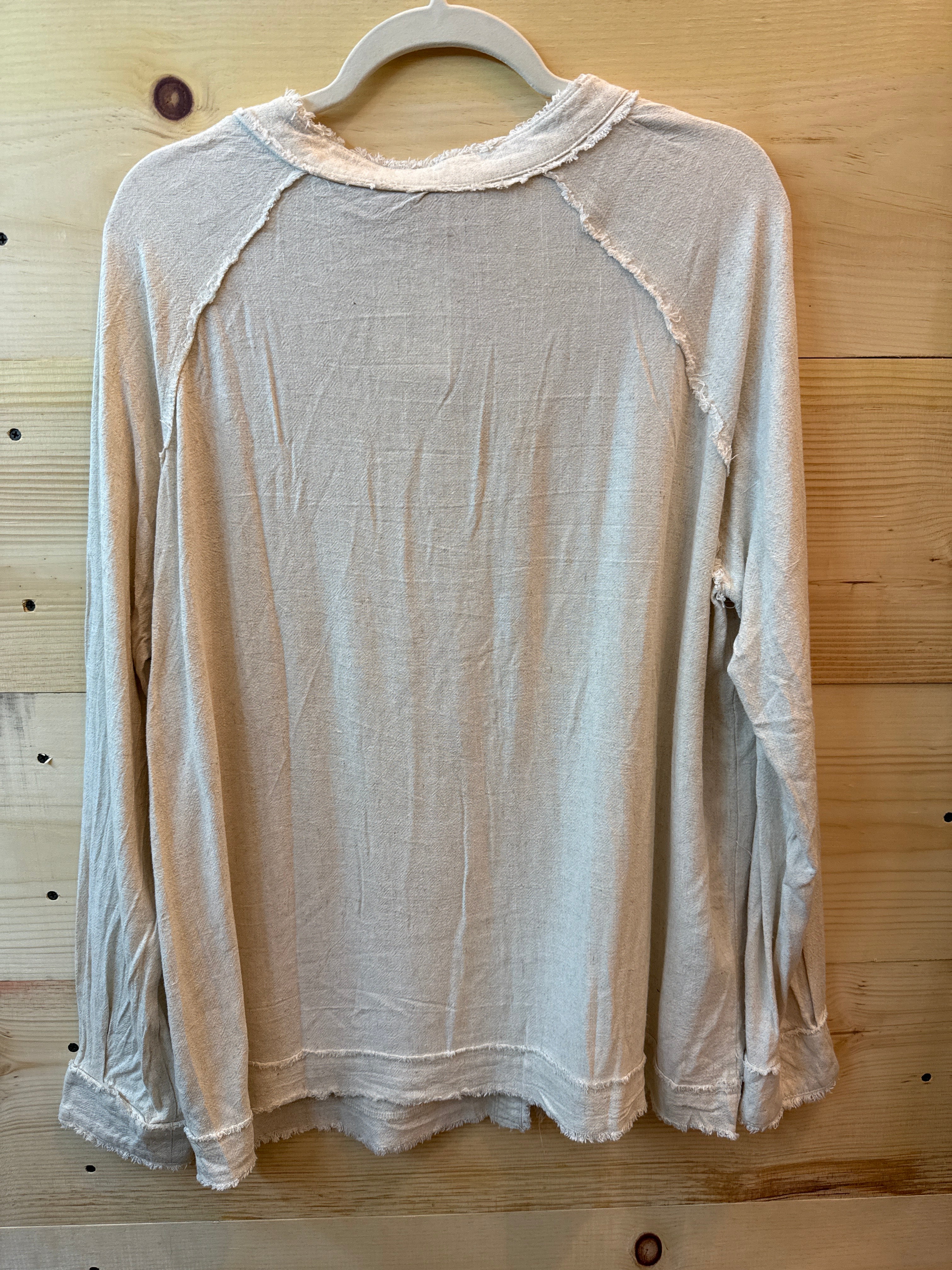 Sand Threaded Long Sleeve