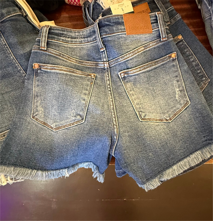 Judy Blue Distressed Shorts