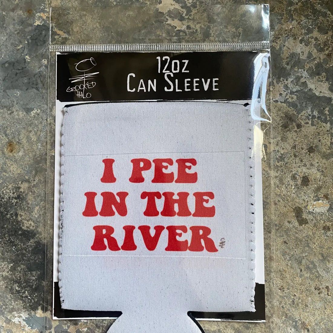 Pee in the River Can Sleeve