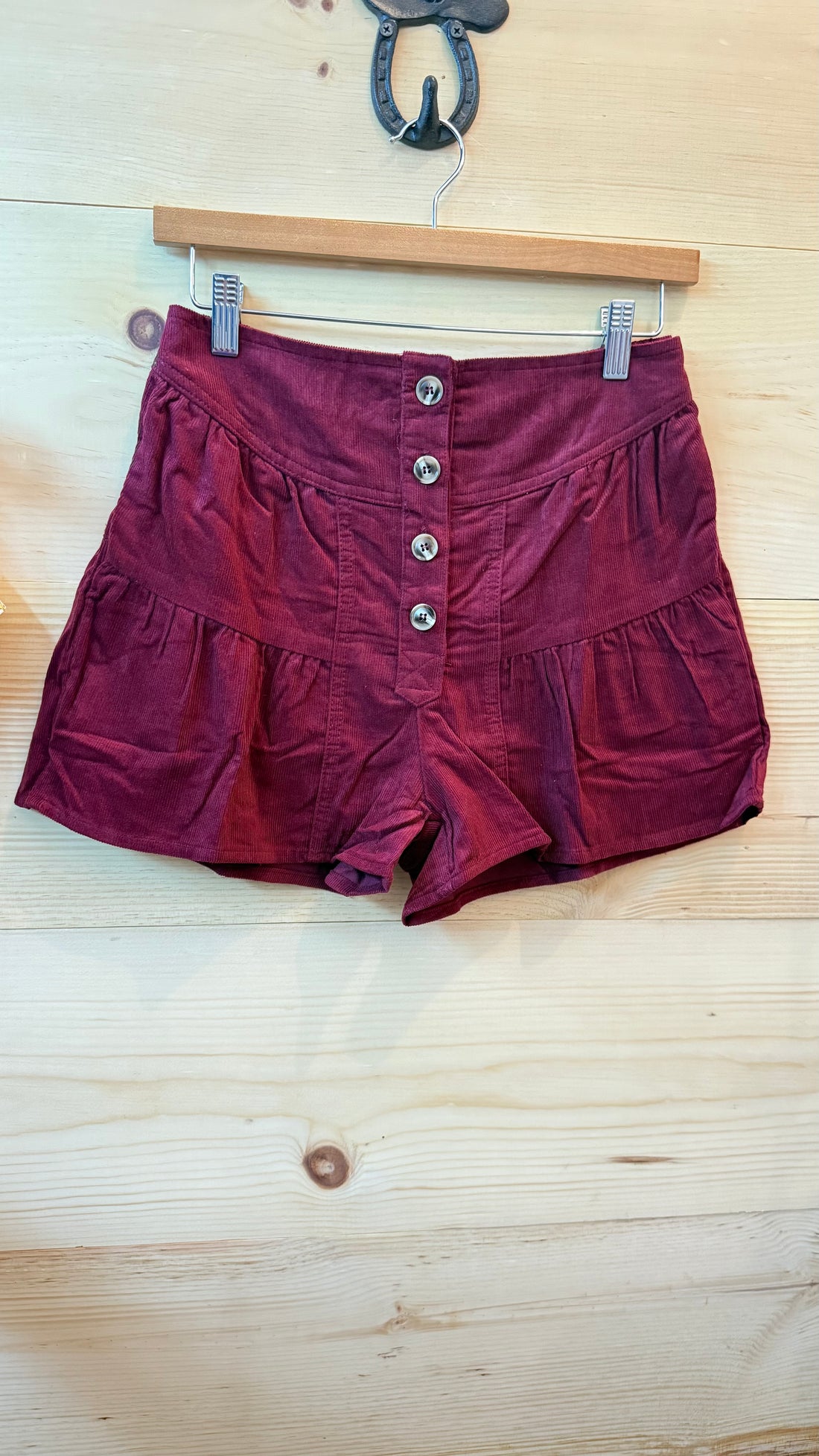 Ruffle Me Cord Shorts