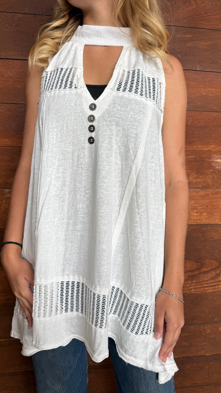 White Halter Dress