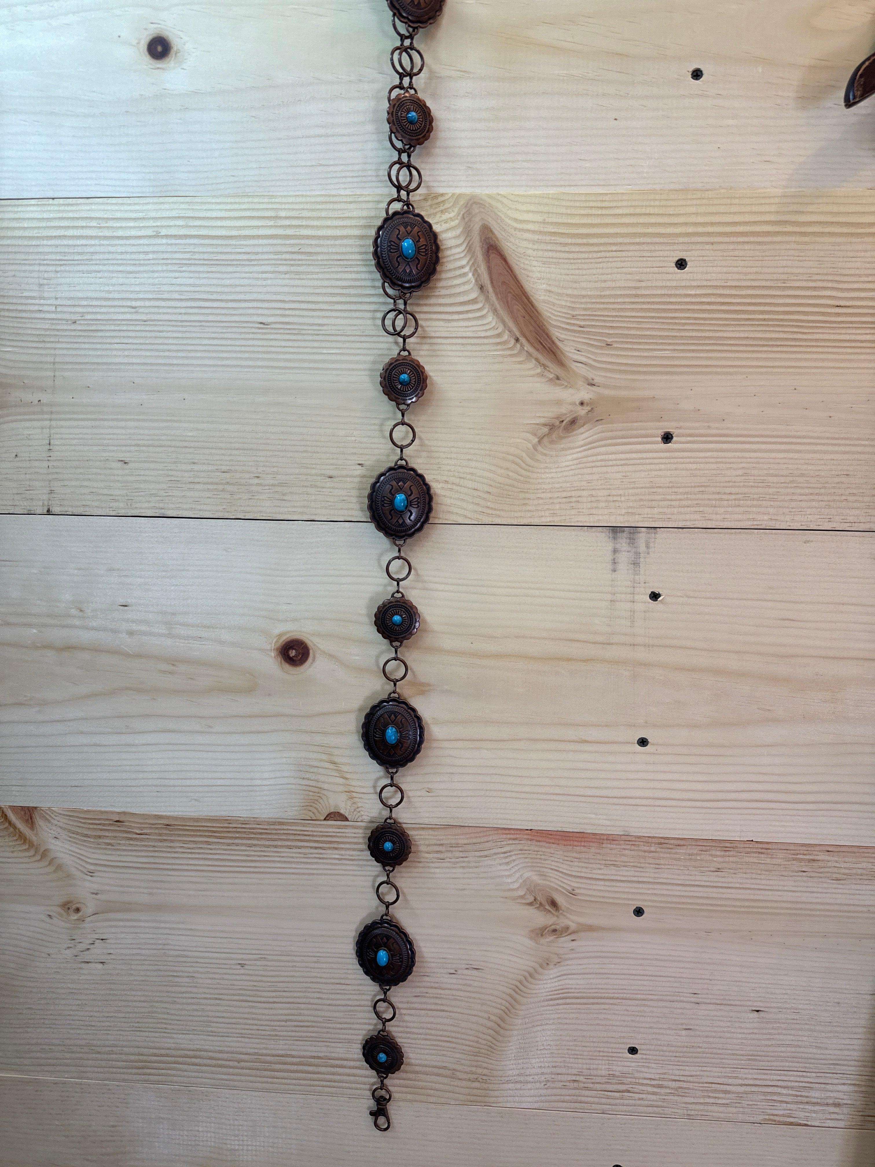 Copper Stone Chain Belt