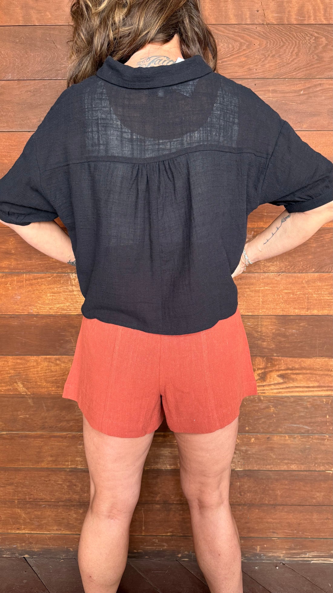 Linen Blend Shorts