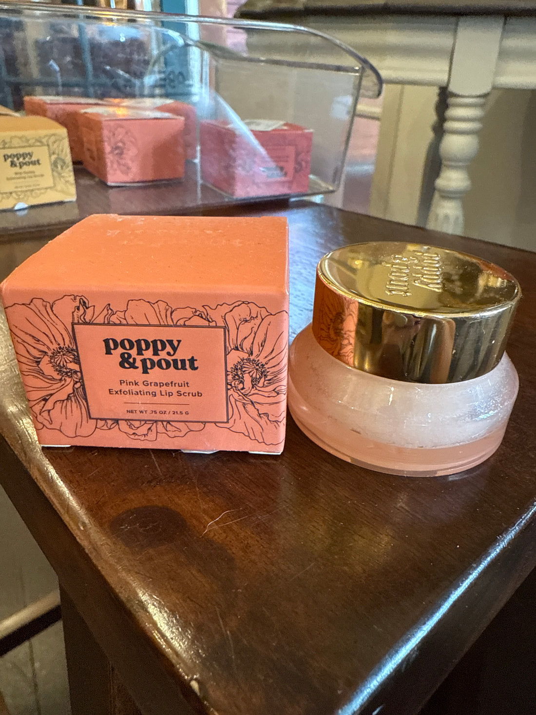 Poppy Pout Pink Grapefruit Lip Scrub