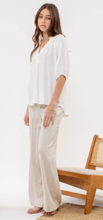 Scrunched Vneck Shirt