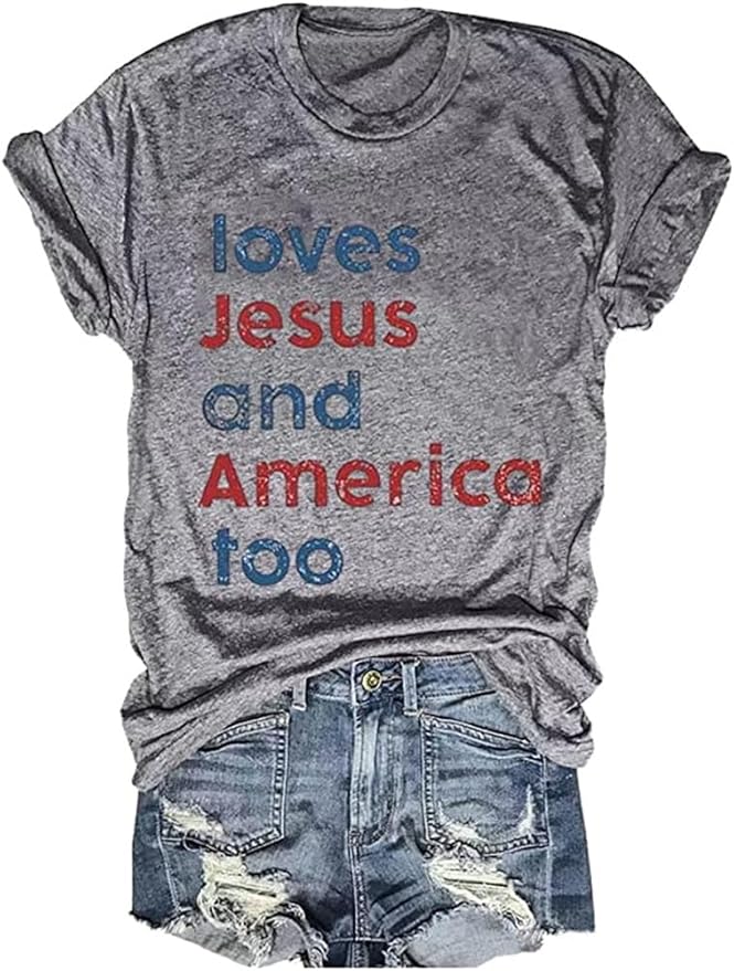 Loves Jesus and America Tee