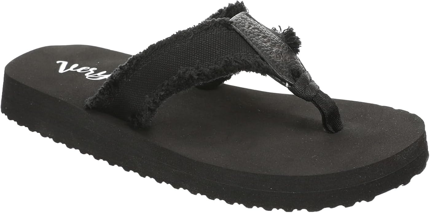 Black Wedge Sandals