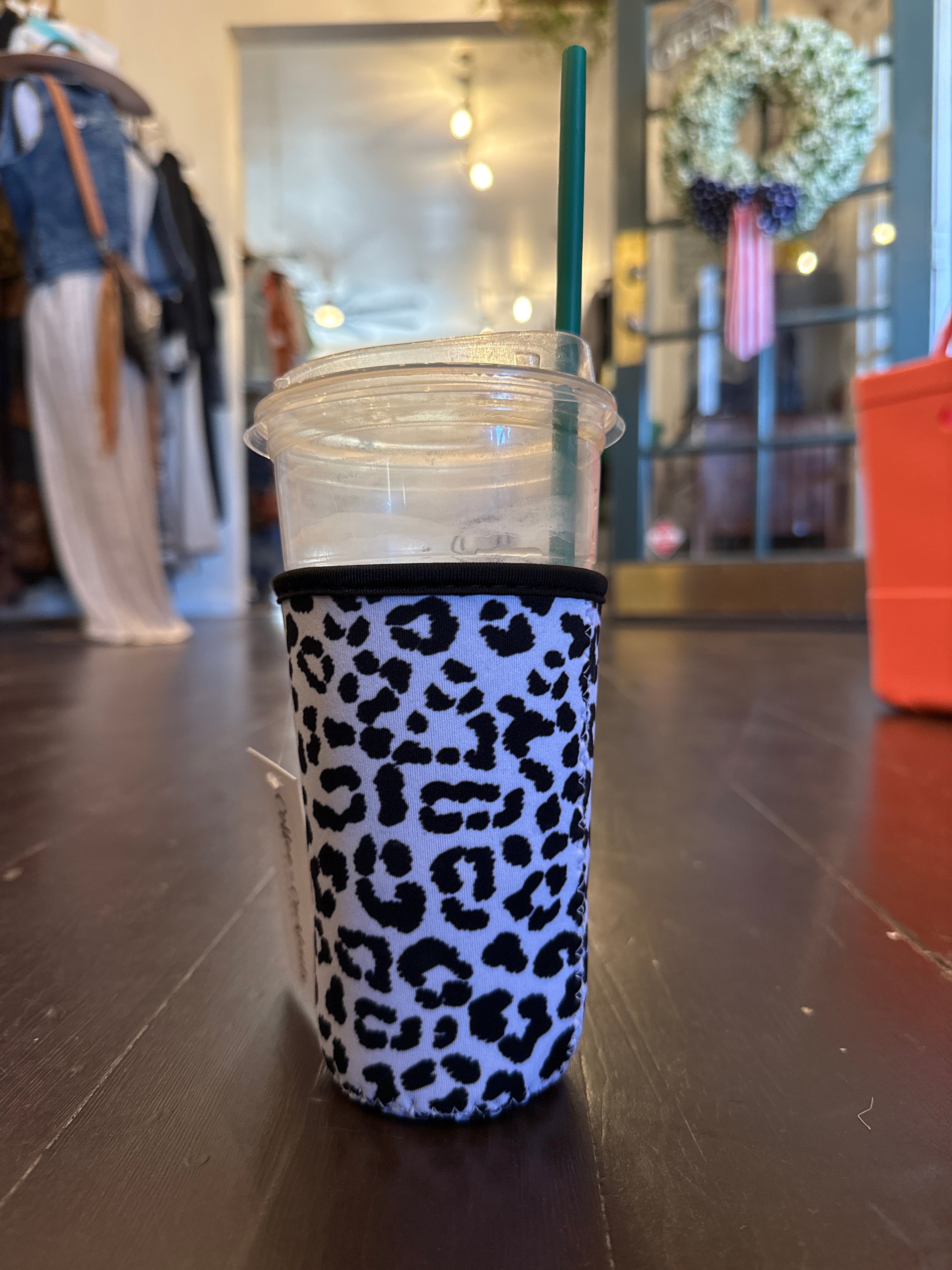 Cheetah Cold Coffee Sleeve