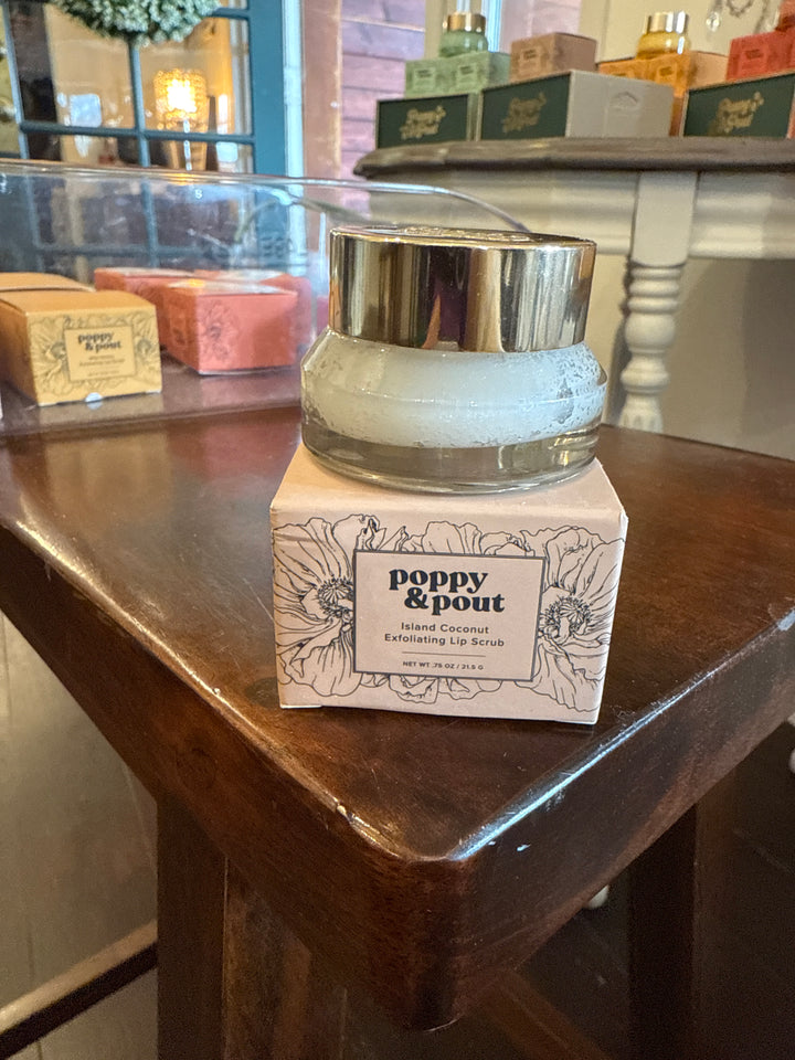 Poppy Pout Island Coconut Lip Scrub