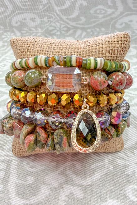 Firenza Moss Bracelet Set
