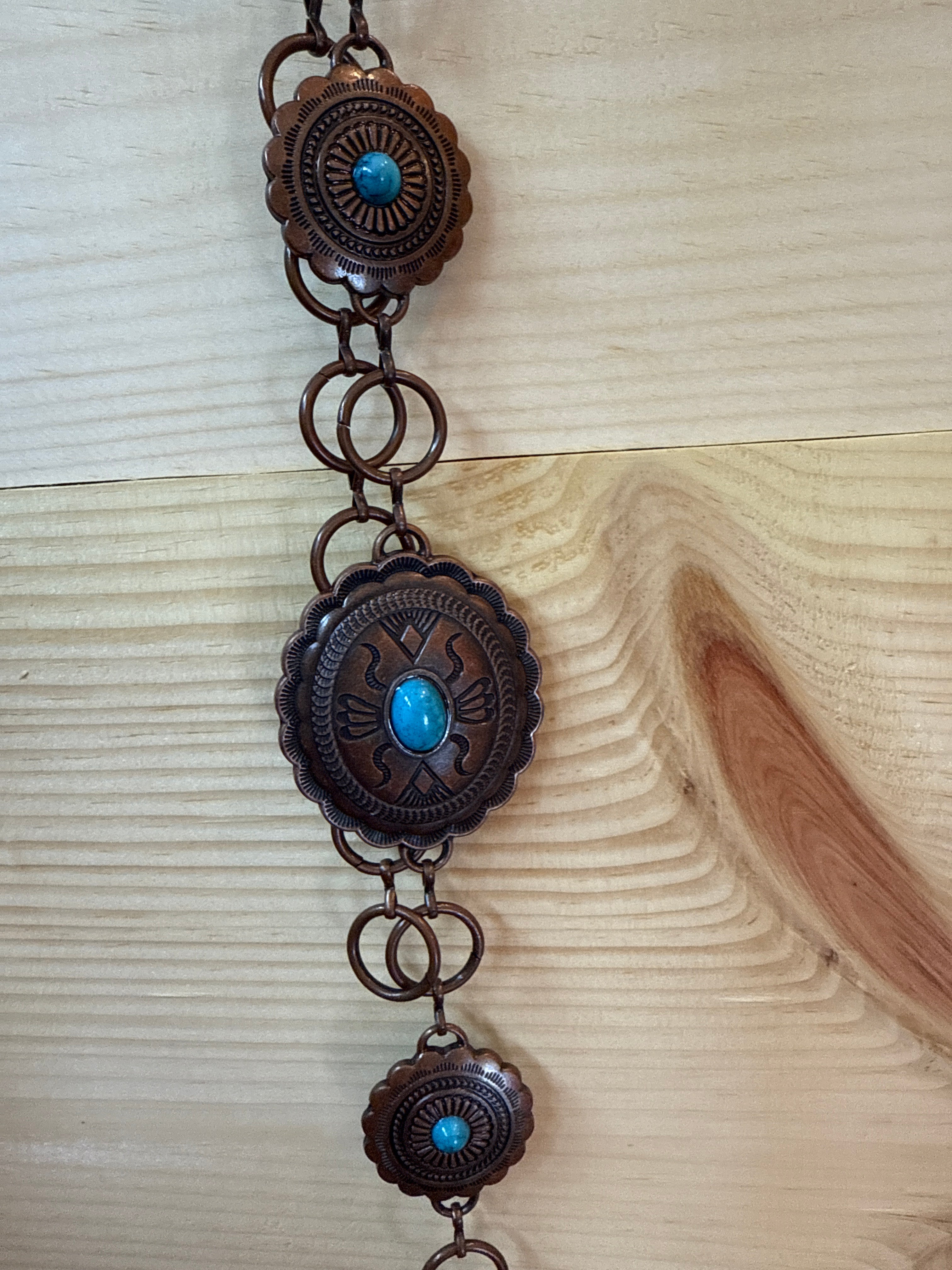 Copper Stone Chain Belt