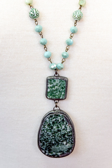 African Turquoise Darby Necklace