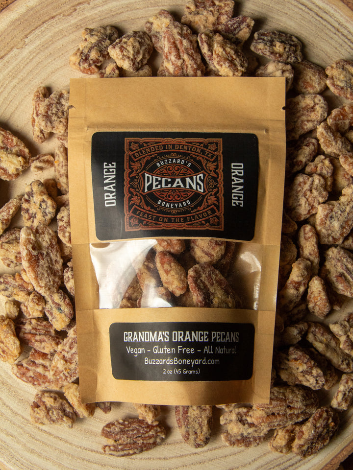 Buzzards Boneyard Orange Pecans - 5 oz