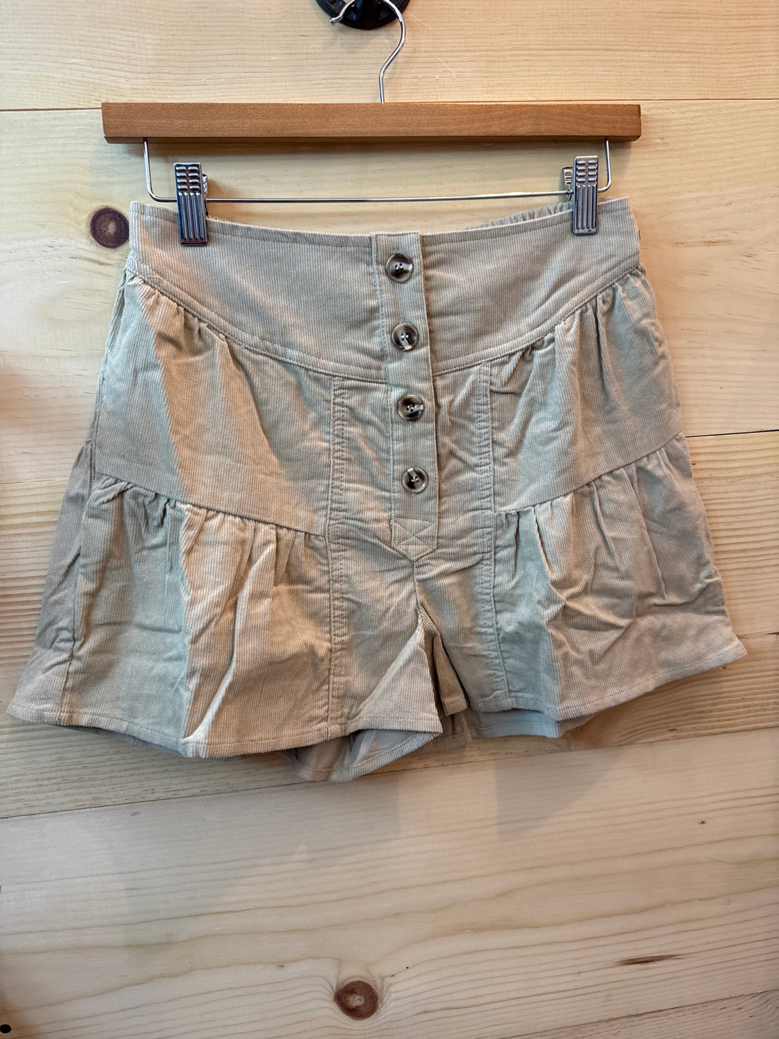 Ruffle Me Cord Shorts