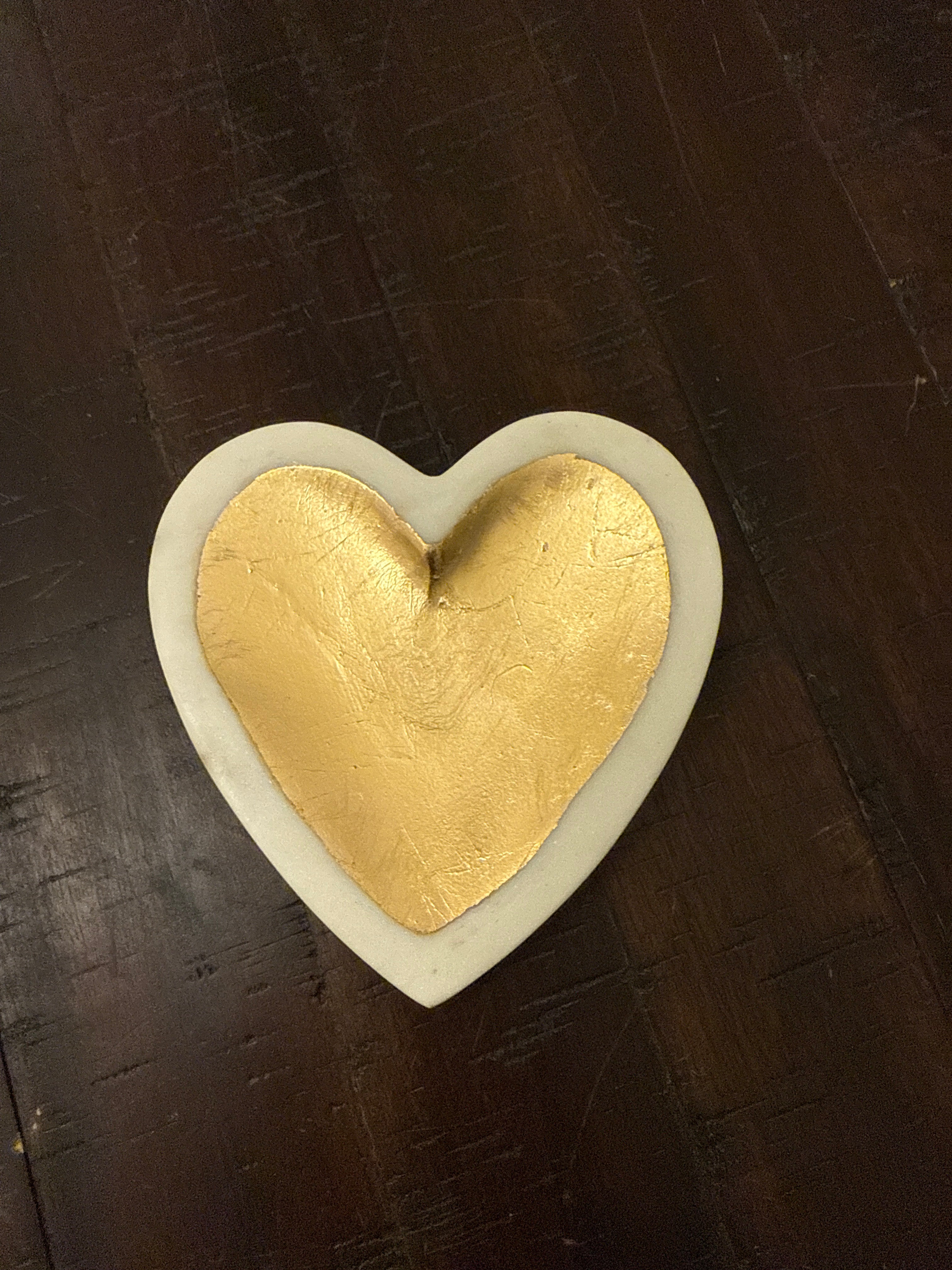 Marble Heart Tray