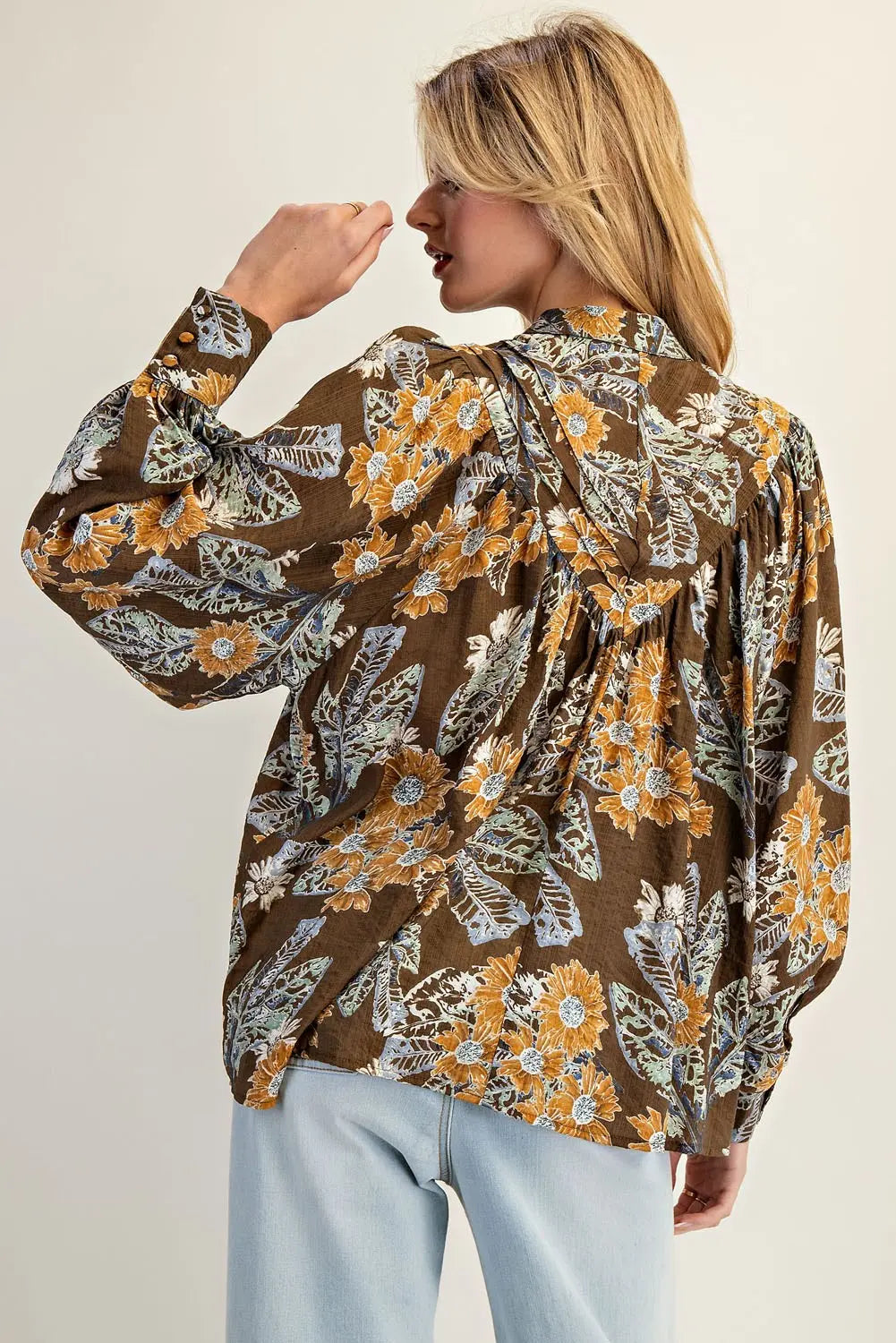 Mocha Floral Long Sleeve
