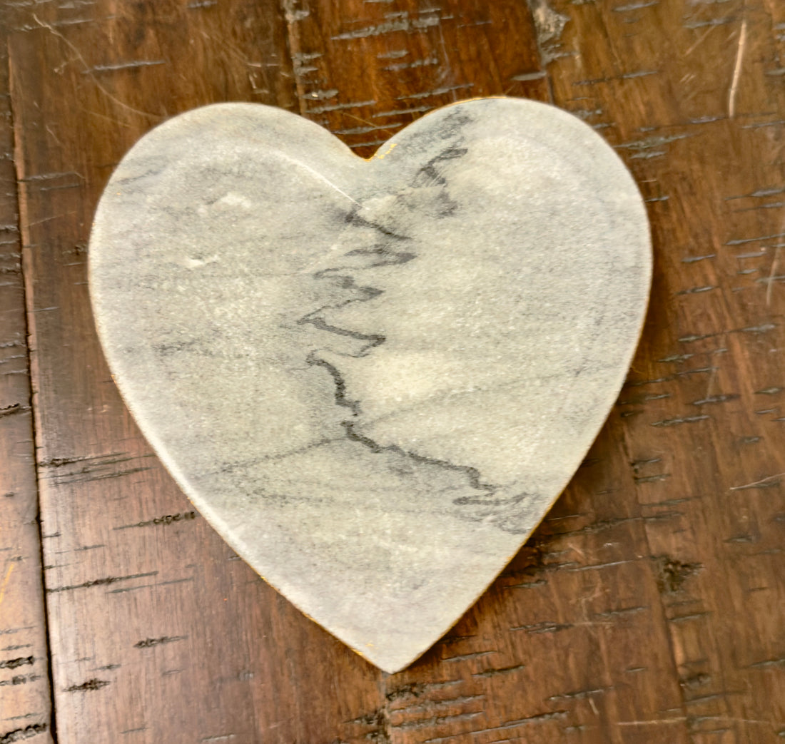 Marble Heart Tray