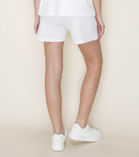 White Knit Pocket Shorts