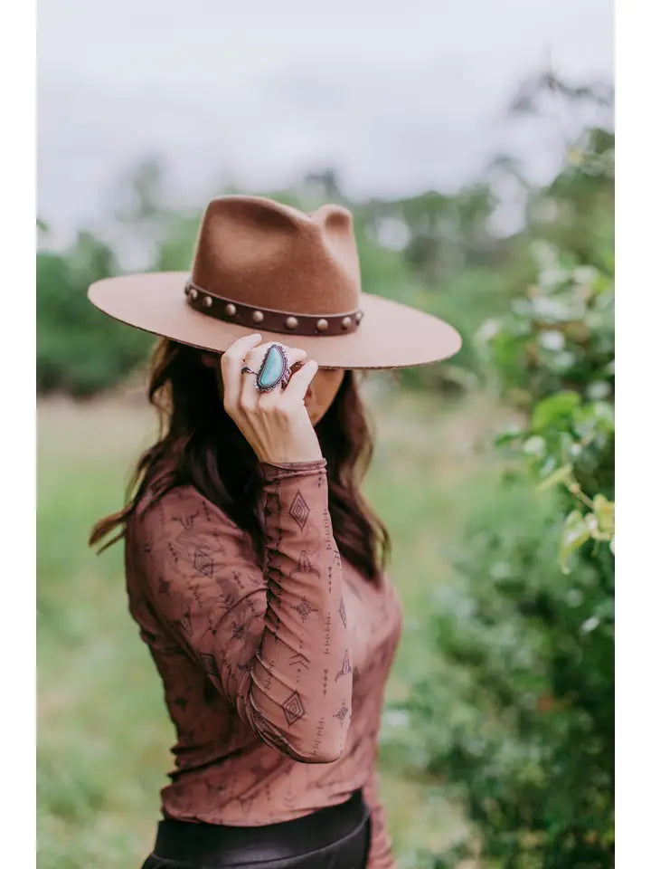 Sonora Aztec LS Mesh Top