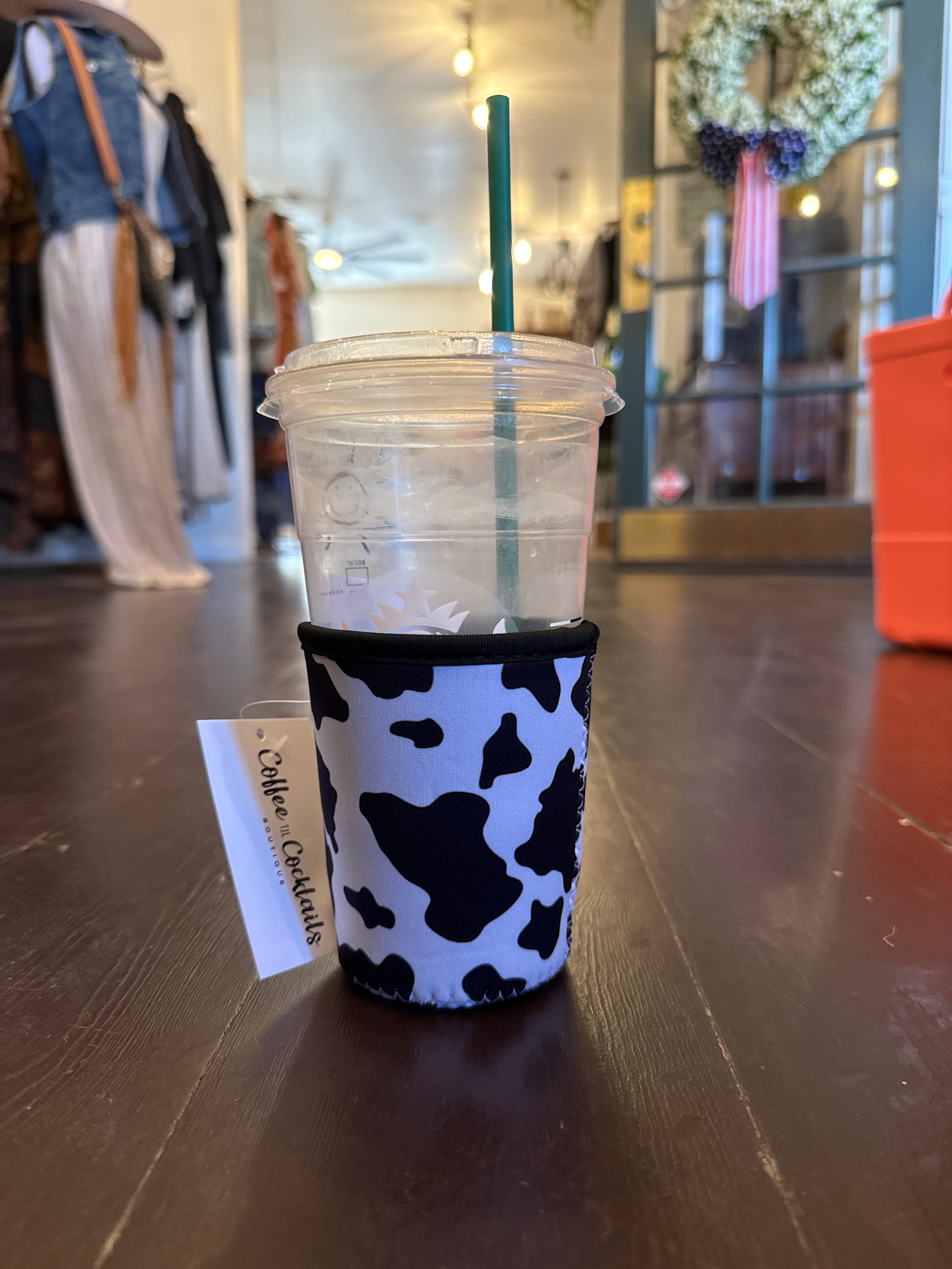 Moo Cow Cold Coffee Sleeve