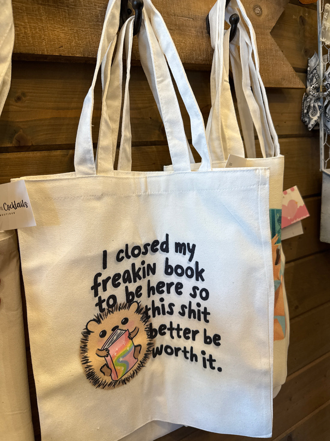 I Closed My Book Tote