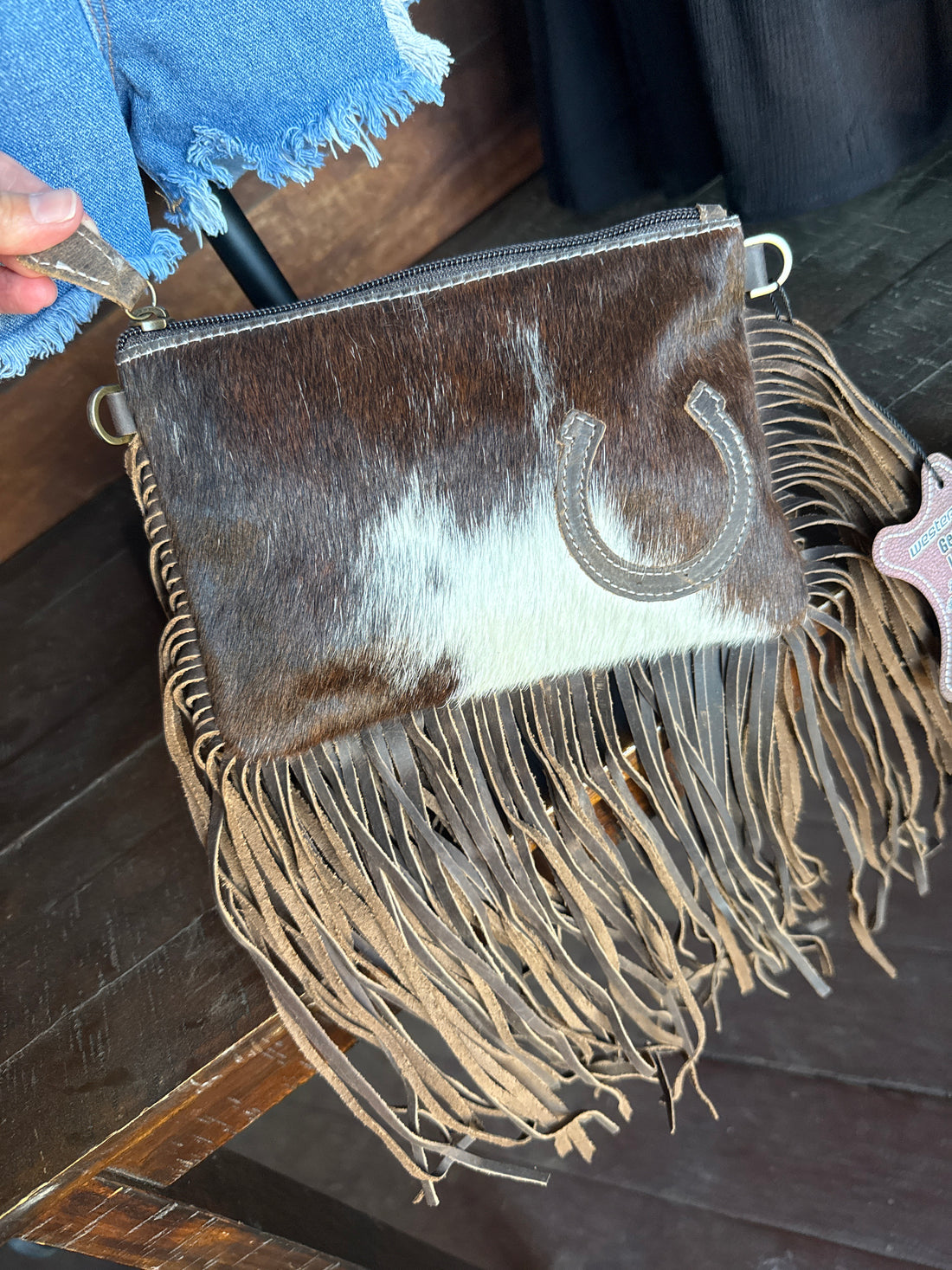 Fringe Leather Purse