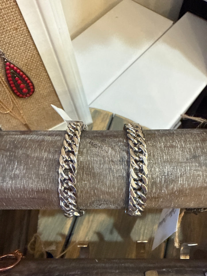 Silver Double Link Chain