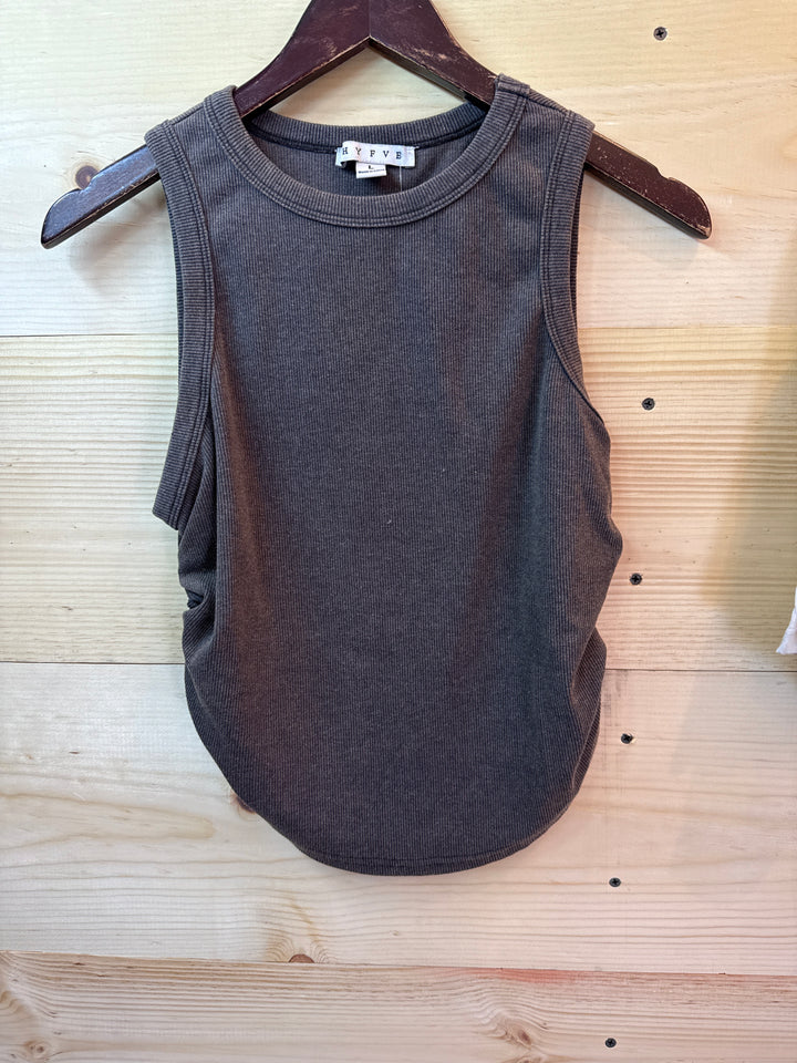 Charcoal Cropped Tank