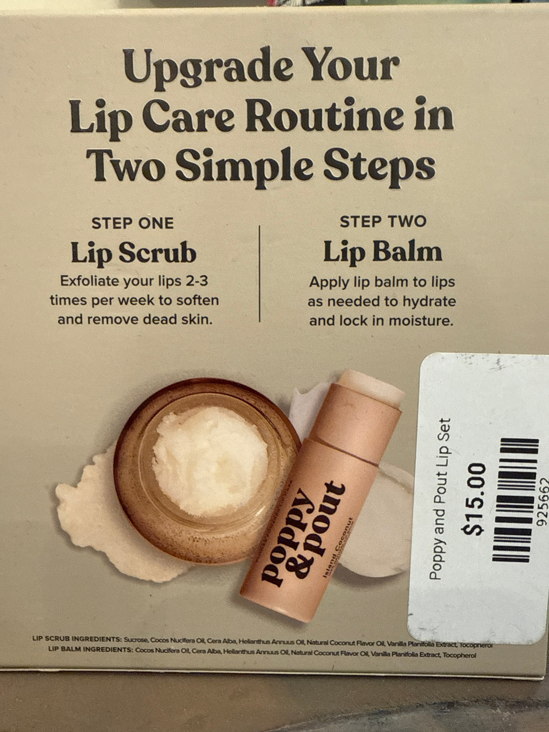 Poppy & Pout Lip Set-Island Coconut